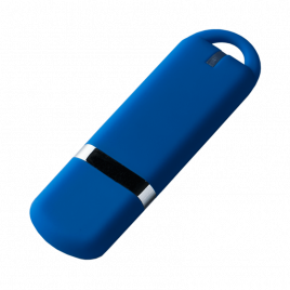 флешка пластиковая Bandos Soft, с колпачком, светло-синяя