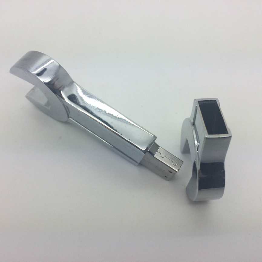 Металлическая флешка 2 Wrench гаечный ключ, серебристая фото 4